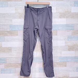 EDDIE BAUER Insect Shield Repellent Hiking Pants Gray Nylon Outdoor Mens 30x32